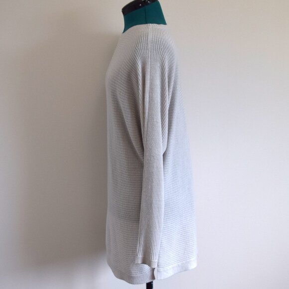 2/$20 Ribbed Oversized Long Gray Sweater - Picture 4 of 5